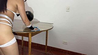 Maid Performs Poorly and Receives Facial in 4K Video