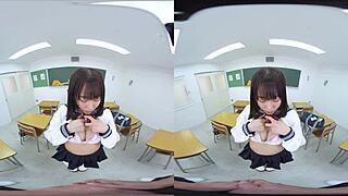 Classroom Confession Leads to Anal Blowjob