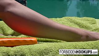 Wow, the delivery driver hooks up with his step sister for a blowjob!