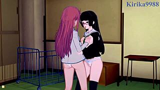 Marika Kato And Chiaki Kurihara Intense Lesbian Play And Futanari Sex - Bodacious Space Pirates Hentai