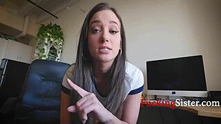 Step sis, is this massage or are you giving blowjob?