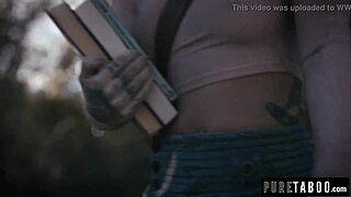 Small hands overwhelmed by two blonde milfs sucking monster cock 😍