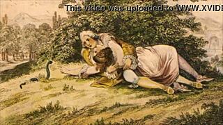 Vintage Erotic Drawings with Retro Anime Style