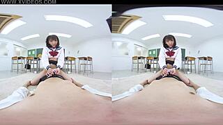 Classroom Confession Leads to Anal Blowjob