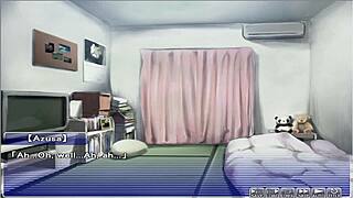 In apartment of love episode 3, she finally loses her virginity in this hentai game 😊