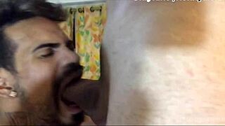 Ebony thot in louisville sucks and swallows massive big black cock