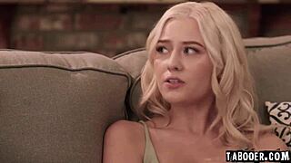 Skyler Storm和Nathan Bronson深喉狗爬式在Haley Spades面前