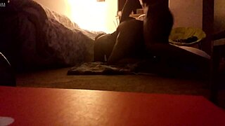 Big ass juicy brown chick gets sucked and fucked at home