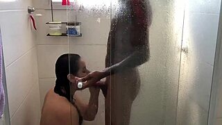 cute tattoo teen masturbates with dildo in stockings and squirts!