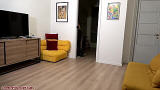 teen fights old in leather, domination bondage lesbian!