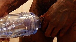 Hallelujah Johnson jerks monster cock with fleshlight!