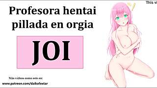 Teacher Leads Hentai Orgy With Cosplay Costumes