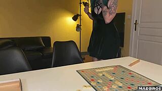 scrabble player khalamit gets rough creampie for cheating in quickie