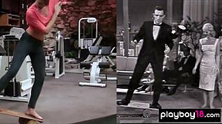 Britt Linn goes for a naked swim