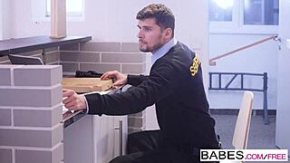 Blanche Bradburry flashes pussy for Kristof Cale at work?