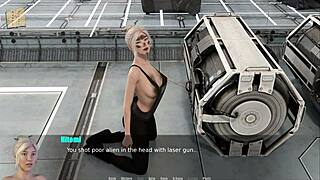 through spacetime 43 adventure with big tits and game elements