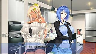 Akumeru family explores the harem route in part four with stepsis sandwich scenario