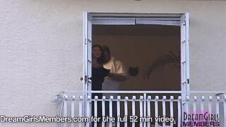 Gorgeous fit model bares all in first shoot 😊