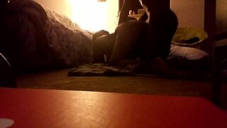 Big ass juicy brown chick gets sucked and fucked at home