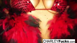 Charley Chase Wears Sexy Lingerie And Stockings