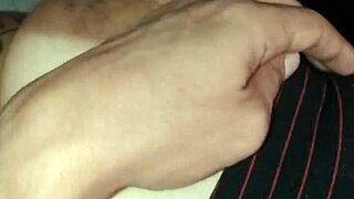 She invited me to watch Netflix and fell asleep on my lap, I secretly filmed her beautiful breasts