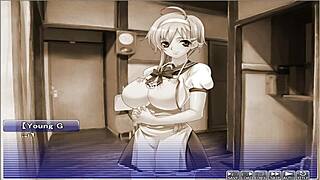 In apartment of love episode 3, she finally loses her virginity in this hentai game 😊