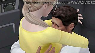 Yo, my boss banging my wife in a car at a private parking lot! Hot Sims4 action! 🔥