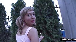 Adorable Chick Feels Intense Pleasure in Stretched Butthole