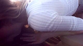 Haley Reed Excitedly Gives Blowjob To Big Cock In Car