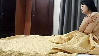 Vietnamese couple shares intimate moments after the wedding.