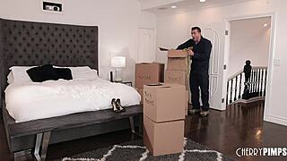 Latina Vanessa Sky and Ramon Nomar indulge foot fantasies with blowjob