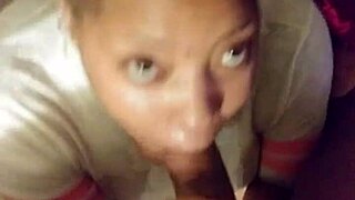 i feel her loving my big black cock with deep sucking and cumshot