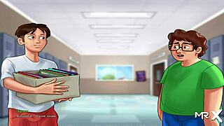 Summertimesaga Teen Shows Boobs And Big Ass In Hentai!