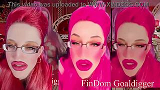 in this financial domination session, the goddess with glasses gives jerk off instructions to choose the best paypig