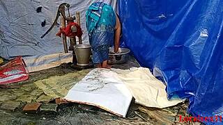 Desi village wife gets wild outdoor banging on the ranch