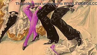Vintage Erotic Illustration Featuring Antique Themes And Retro Designs