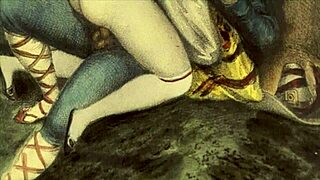 Vintage Erotic Illustration Featuring Antique Themes And Retro Designs