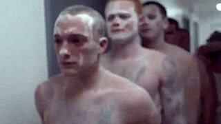 Watch this teen gay army hazing with blowjobs in the shower leading to intense fucking!