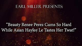 Renee Perez Cums Hard As Haylee Le Licks Her Hairy Twat!