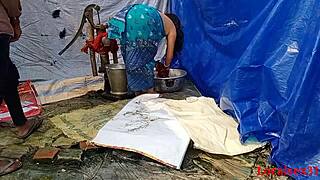 Desi village wife gets wild outdoor banging on the ranch