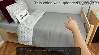 virgin 18yo step sister sara deepthroats monster cock in milfy city hentai