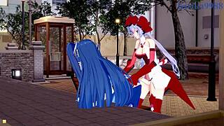 Tsubasa Kazanari and Maria Cadenzavna Eve in Intense Lesbian Futanari Sex?