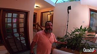 The young girl with the big ass faces the most well-endowed actor in brazil - stella smeets - ed junior - binho ted