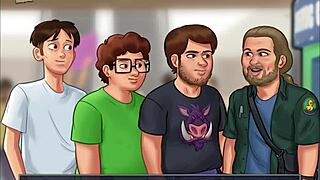 In Summertime Saga 155, erotic adventures unfold in anime style