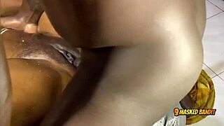 bbc gives my hot ebony stepmom multiple squirtin orgasms in quickie