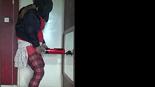 Part 1 of my old red and black masturbation machine in action.