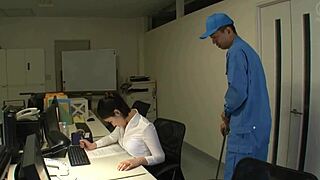 Beautiful Asian gets fucked hard after work