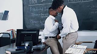 ebony dudes adrian hart and tony genius ditch books for hot fucking 😏