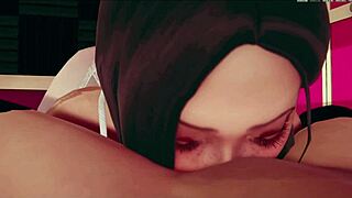 3D animation of lesbian girls in hentai