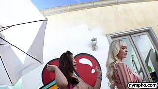 I had nympho fun with lilly bell and kylie rocket, riding that monster cock